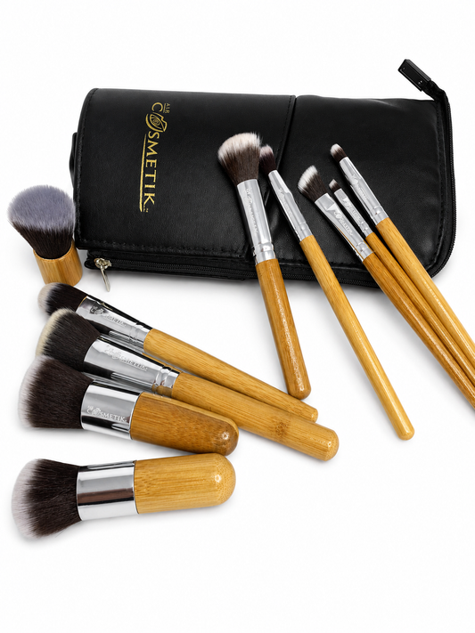 Air Cosmetik Bamboo Makeup Brushes Professional Set (11)